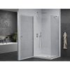 Mexen Pretoria sprchovací kút 90 x 70 cm, priehľadný, chróm + plochá sprchová vanička-852-090-070-01-00-4010