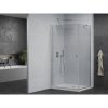 Mexen Pretoria sprchovací kút 90 x 70 cm, priehľadný, chróm + plochá sprchová vanička-852-090-070-01-00-4010