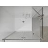 Mexen Lima sprchovací kút 110x70cm, 6mm sklo, chrómový profil - číre sklo + Slim sprchová vanička - 856-110-070-00-00-4010