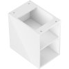 Mexen Box-A, otvorená skrinka s policou 30 cm, lesklá biela, 91AX2-0300-470-0-00