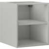 Mexen Box-A, otvorená skrinka s policou 40 cm, sivá matná, 91AX2-0400-470-0-62