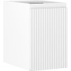 Mexen Rivel, kúpeľňová skrinka 30 cm, 1 dvierka, s drážkami, biela matná, 91A21-03047-1-BF01