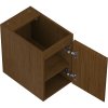 Mexen Rivel, kúpeľňová skrinka 30 cm, 1 dvierka, drážkovaná, orech, 91A21-03047-1-BF86