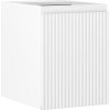 Mexen Rivel, kúpeľňová skrinka 35 cm, 1 dvierka, s drážkami, biela matná, 91A21-03547-1-BF01