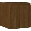 Mexen Rivel, kúpeľňová skrinka 45 cm, 1 dvierka, drážkovaná, orech, 91A21-04547-1-BF86