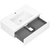 Mexen Orio, kúpeľňová skrinka 80 cm s umývadlom Otis, 1 zásuvka, biela matná, 91A10-08023-1-BF01-W18M01