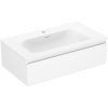 Mexen Orio, kúpeľňová skrinka 80 cm s umývadlom Vela, 1 zásuvka, biela matná, 91A10-08023-1-BF01-W23M01