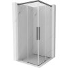 Mexen Rox, Duo posuvný sprchový kút 85 x 85 cm, 8mm číre sklo, brúsený grafit profil, 8C2D-085-085-66-00