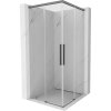Mexen Rox, Duo posuvný sprchový kút 75 x 75 cm, 8mm číre sklo, grafitový profil, 8C2D-075-075-95-00
