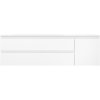 Mexen Orio, kúpeľňová skrinka 160 cm s umývadlom Vela vľavo, 2S, 1D, biela matná, 91A13-16047-3-BBFFFF01-W23L01
