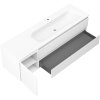 Mexen Orio, kúpeľňová skrinka 160 cm s pravým umývadlom Vela, 2S, 1D, biela matná, 91A13-16047-3-BBFFFF01-W23P01