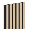 Mexen Lam-F, akustické stenové lamely 275 × 30 cm, plstený podklad 8 mm, technická dyha, dub pieskový, S105-275307-3015-001