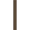 Mexen Lam-F, akustické stenové lamely 275 × 30 cm, plstený podklad 8 mm, technická dyha, orech prírodný, S105-275307-3015-016