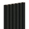 Mexen Lam-F, akustické stenové lamely 275 × 30 cm, plstený podklad 8 mm, technická dyha, dub čierny striebristý, S105-275307-3015-025