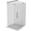 Mexen Rox-3SL, 3-stenný posuvný sprchový kút 95 x 95 cm, 8mm číre sklo, grafitový profil, 8C2L-095-095-95-00-3S