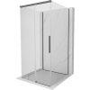 Mexen Rox-3S, 3-stenný posuvný sprchový kút 110 x 110 cm, 8mm číre sklo, brúsený grafit profil, 8C2-110-110-66-00-3S