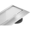 Mexen Flat 360 ° MGW rotačný lineárny odtok 50 cm biele sklo - 1027050-40