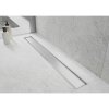 Mexen Flat 360 ° MGW rotačný lineárny odtok 50 cm biele sklo - 1027050-40