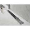 Mexen Flat nerezový sprchový žľab 80 cm vzor M01, čierna, 1720080-15