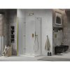 Mexen Lima sprchovací kút 100x70cm, 6mm sklo, zlatý profil - číre sklo + Slim sprchová vanička - 856-100-070-50-00-4010