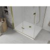 Mexen Lima sprchovací kút 100x70cm, 6mm sklo, zlatý profil - číre sklo + Slim sprchová vanička - 856-100-070-50-00-4010
