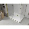 Mexen Lima sprchovací kút 100x80cm, 6mm sklo, zlatý profil - číre sklo + Slim sprchová vanička - 856-100-080-50-00-4010