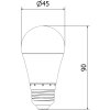 Mexen Nova, LED žiarovka E27, G45, 9W, neutrálna - 4000K, 945 lm - L101-E27-0940-01