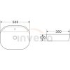 Invena Halia, umývadlo na dosku 500x380x120 mm, biela lesklá, INV-CE-18-001-C