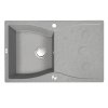 Laveo Molokin, 1-komorový granitový drez 800x500x195 mm, šedá, LAV-SPO_511T