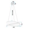 Toolight, stropné svietidlo 50cm, 62W, 4000K, 4500lm, G136-CP, zlatá, OSW-02620