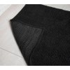 Aqualine, CHENILL kúpeľňová predložka 50x80cm, 100% polyester, čierna, CH2014