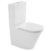 Bruckner, DARIO RIMLESS WC kombi misa s nádržkou, spodný/zadný odpad, biela, 201.428.4