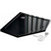 Rea Diamond - akrylátová sprchová vanička 90 x 90 x 5 cm + sifón, čierna, REA-K8543