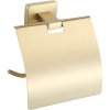 Mexen Arno, držiak na toaletný papier s krytom, zlatá matná, 7020733-55