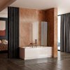 Rea Agat, 2-krídlová vaňová zástena 100x140 cm, medená matná, REA-W5698