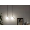 Toolight, stropná lampa sklenená guľa G107-1W, čierna-biela, OSW-09732
