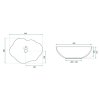 Rea Pearl Ruststone, umývadlo na dosku 505x380x135 mm, imitácia kameňa, REA-U0620
