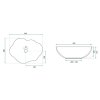 Rea Pearl Saturn, umývadlo na dosku 505x380x135 mm, imitácia kameňa, REA-U0618