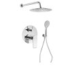 Sapho, KAI podomietkový sprchový set s pákovou batériou, otočný prepínač, 2 výstupy, chróm, KA43-03