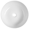 Sapho, RONDEA keramické umývadlo na dosku priemer 41cm, biela, AR445