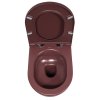 Isvea, INFINITY závesná WC misa, Rimless, 36,5x53cm, Matná maroon Red, 10NF02005-2R