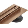 Mexen Flat 360° Slim sprchový žľab 110 cm, medená matná, 1C41110