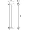 Ferro - Dvojitý držiak uterákov ANTICA 600 mm, bronz, AAI10BR
