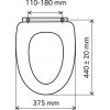 Novaservis - sedátko dyhované MDF, WC/ORECH