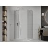 Mexen Roma, sprchovací kút 80 (dvere) x 70 (stena) cm, 6mm číre sklo, chrómový profil + slim sprchová vanička 5cm, 854-080-070-01-00-4010