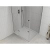 Mexen Roma, sprchovací kút 100 (dvere) x 70 (stena) cm, 6mm číre sklo, chrómový profil + slim sprchová vanička 5cm, 854-100-070-01-00-4010