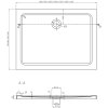 Mexen Omega, sprchovací kút s posuvnými dverami 100 (dvere) x 80 (stena) cm, 8mm číre sklo, chrómový profil + slim sprchová vanička 5cm, 825-100-080-01-00-4010