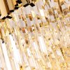 Toolight - nástenná lampa krištáľová E27 60W APP602-W, zlatá, OSW-08914