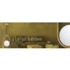 Toolight - Sklenená závesná lampa E27 60W APP473-1CP, biela-zlatá, OSW-00605