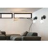 Toolight - kovová nástenná lampa E27 60W 392205, čierna, OSW-04016